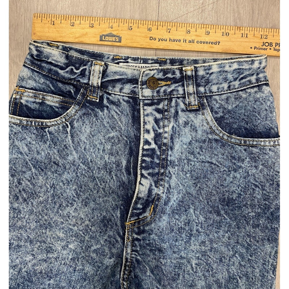 VINTAGE 80's Made In USA GUESS Georges Marciano Jeans #1015 Acid Washed sz 27 - Picture 2 of 9